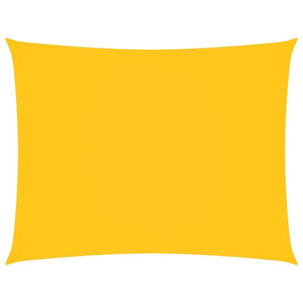 vidaXL Voile de parasol tissu oxford rectangulaire 2x3 m jaune