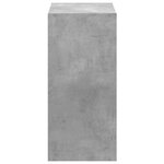 vidaXL Bibliothèque gris béton 68 5x32x68 5 cm bois d'ingénierie
