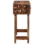 vidaXL Table console 90x32x75 cm bois massif de récupération