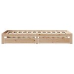 vidaXL Cadre de lit avec tiroirs sans matelas 90x200 cm