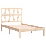 vidaXL Cadre de lit sans matelas bois massif 100x200 cm
