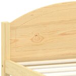 vidaXL Cadre de lit sans matelas bois de pin massif 120x200 cm