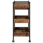 vidaXL Chariot de cuisine Bois ancien 50 x 30 x 70 cm