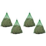 vidaXL Filet à foin 4 Pièces Rond 0 75 x 0 75 m PP