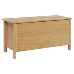 vidaXL Boîte de rangement HILL Marron miel 90 x 40 x 45 cm Pin massif