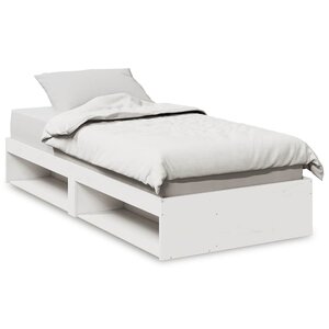 vidaXL Lit de jour sans matelas blanc 90x190 cm bois de pin massif
