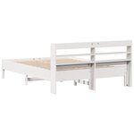 vidaXL Cadre de lit sans matelas blanc 140x200 cm bois de pin massif