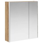 vidaXL Armoire Miroir de Salle de Bain Chêne artisan
