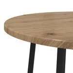 vidaXL Ensemble de tables d'appoint 2 Pièces Chêne artisanal et noir
