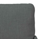 vidaXL Canapés avec coussin 55cm Gris foncé Contreplaqué