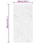 vidaXL Tapis OVIEDO à poils courts gris 100x200 cm