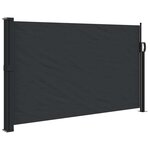 vidaXL Auvent latéral rétractable noir 120x600 cm