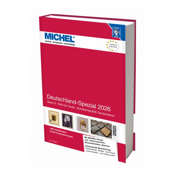 Catalogue de cotation Michel timbres d'Allemagne spécialisé Tome 3 édition 2026.