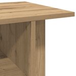 vidaXL Meuble TV roulettes chêne artisanal 80x40x45 cm bois ingénierie
