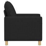 vidaXL Canapé Noir 76 x 81 x 87 5 cm Tissu