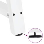 vidaXL Pieds de table basse en forme de A  2 pièces  blanc  50 x (42-43) cm  acier