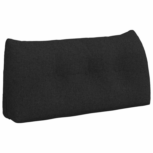 vidaXL Coussin de Dos Noir 100 x 24 x 50 cm tissu