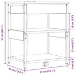 vidaXL Cabinet de chevet 2 Pièces Chêne sonoma Bois d'ingénierie