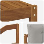 vidaXL Ensemble de canapés d'extérieur 8 pc Gris Naturel et Clair
