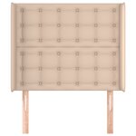 vidaXL Tête de lit avec oreilles Cappuccino 93x16x118/128cm Similicuir