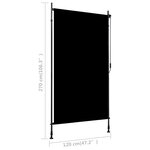 vidaXL Store roulant d'extérieur 120 x 270 cm Anthracite