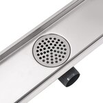 vidaXL Drain de douche linéaire 530 x 140 mm Acier inoxydable