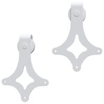 vidaXL Kit de quincaillerie de porte coulissante 200 cm Acier Blanc
