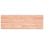 vidaXL Dessus de table bois massif traité bordure assortie