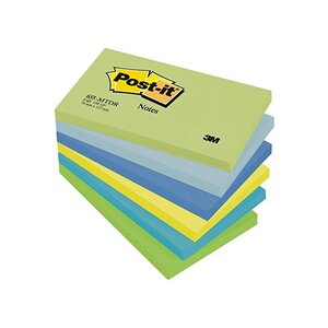 Lot de 6 blocs repositionnables coloris Dreamy 76x127mm POST-IT