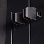 vidaXL Armoire de rangement de jardin Noir 65x45x172 cm PP Rotin