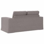 vidaXL Canapé Taupe 142 x 80 x 85 cm tissu