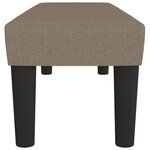 Banc banquette 100 x 30 x 30 cm tissu taupe 02_0010476