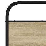vidaXL Tête de lit chêne sonoma 160 cm acier et bois d'ingénierie