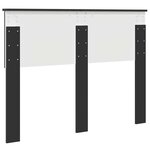 vidaXL Tête de lit Chêne noir 135 cm Bois d'ingénierie