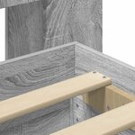 vidaXL Cadre de lit avec rangement Sonoma gris 90 x 200 cm