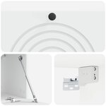 vidaXL Meuble TV mural Blanc 98 x 31 x 30 cm Bois d'ingénierie