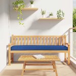 vidaXL Set de coussins de palette 2 Pièces Bleu royal 180 x 40 x 8 cm