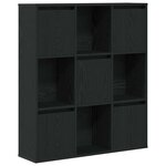 vidaXL Bibliothèque chêne noir 89x24x101 5 cm bois d'ingénierie