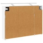 vidaXL Armoire Miroir de Salle de Bain Blanc 100 x 14 5 x 70 cm