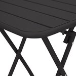 Table de jardin pliable vidaXL - Anthracite - 55x55x73 cm - Acier