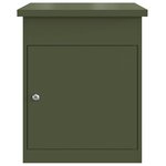 vidaXL Boîte de dépôt de colis Vert olive 44 x 35 x 59 cm Acier