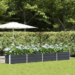 vidaXL Jardinière Anthracite 480 x 50 x 45 cm Acier galvanisé