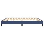 vidaXL Cadre de lit à ressorts bleu 200x200 cm tissu
