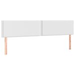 vidaXL Sommier à lattes de lit avec matelas Blanc 200x200cm Similicuir