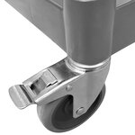 vidaXL Chariot à 2 niveaux noir 81x41x92 cm aluminium