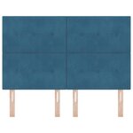 vidaXL Tête de lit Bleu foncé 160 cm Velours