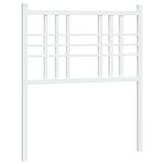 vidaXL Tête de lit métal blanc 75 cm