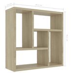 vidaXL Étagère murale Chêne sonoma 45 1x16x45 1 cm Bois d’ingénierie
