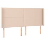 vidaXL Sommier à lattes de lit matelas LED Cappuccino 200x200 cm