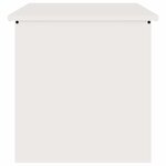 vidaXL Boîte de Rangement Extérieure Blanc 55 x 50 5 x 50 cm Acier